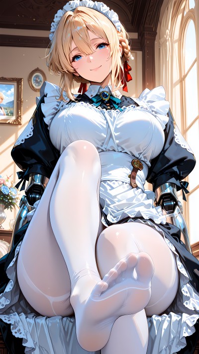 #二次元美图 #白丝 #紫罗兰永恒花园