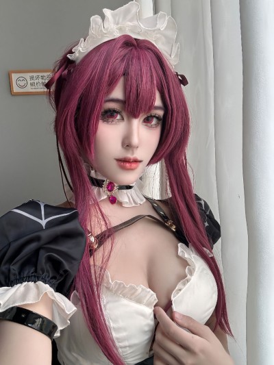 dy@螺序粉,粉色发、cosplay