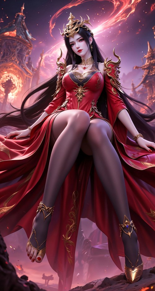 斗破苍穹-美杜莎 女王的黑丝。#高清壁纸 #美女壁纸 #国漫女神