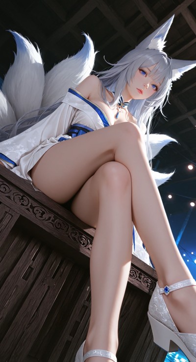 二次元美女#美女壁纸#手机壁纸#大长腿