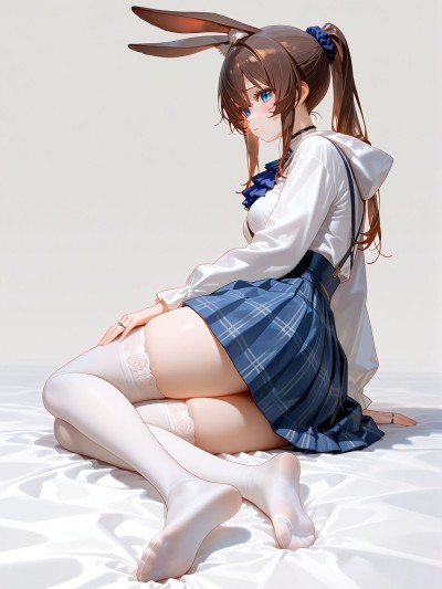 #明日方舟阿米娅#白丝#二次元壁纸#动漫美女