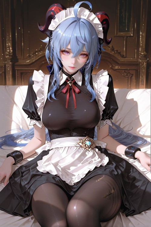 #原神 #雷电将军 #八重神子 #女仆装 #二次元