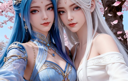 唐舞桐和小白#精美壁纸 #古风美女 #壁纸 #仙气飘飘#国漫