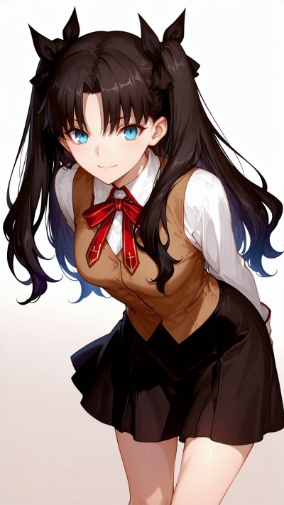 远坂凛 #fate #手机壁纸 #ai绘画