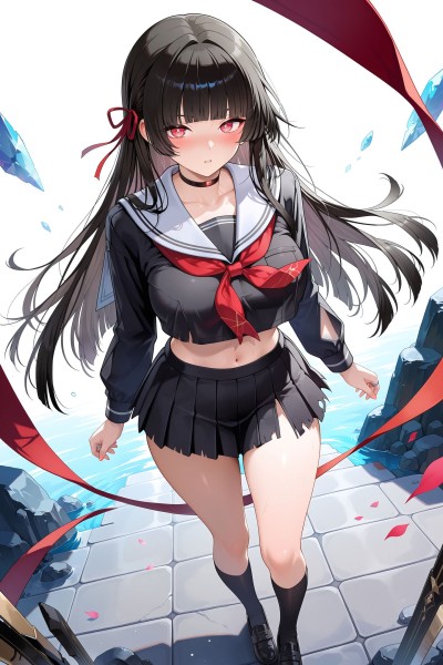 千咲。Ai绘画#二次元 #二次元少女 #鸣潮#千咲