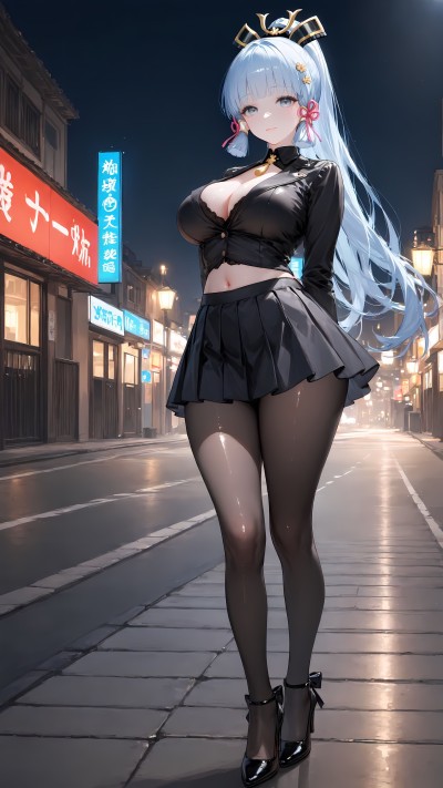 #原神 #神里绫华#性感美女#二次元#美女壁纸