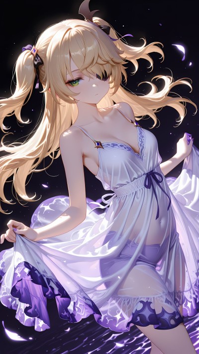 菲谢尔（原神）夏日沙滩系列，傲娇女主#二次元 #壁纸 #动漫女神 #菲谢尔 #原神