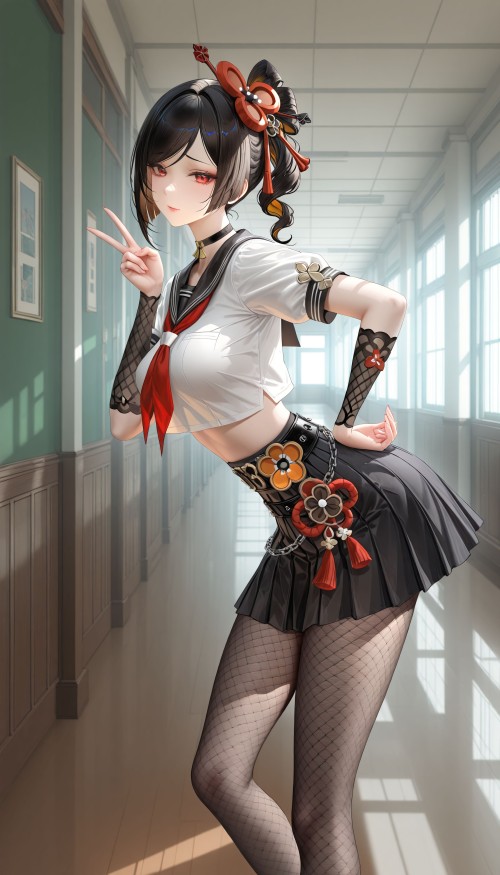 #原神 #千织 #辣妹 #校园 #二次元