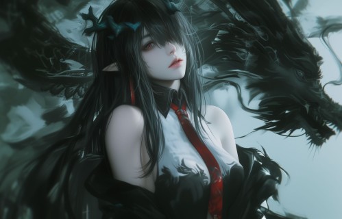 这片大地上充满了苦难。#明日方舟 #夕 #斯卡蒂 #维什戴尔#高清电脑壁纸