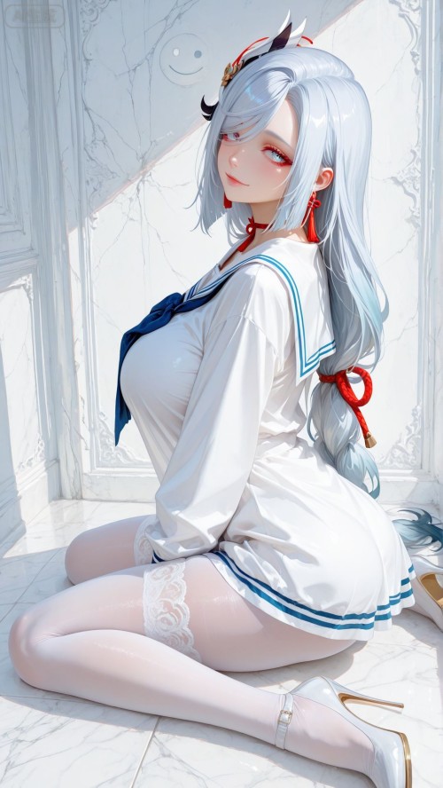 这又是谁的小姨呢？#二次元 #二次元壁纸 #申鹤 #原神 #白丝才是正义