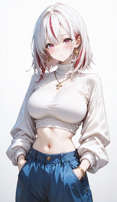 挑染发#二次元#极品身材