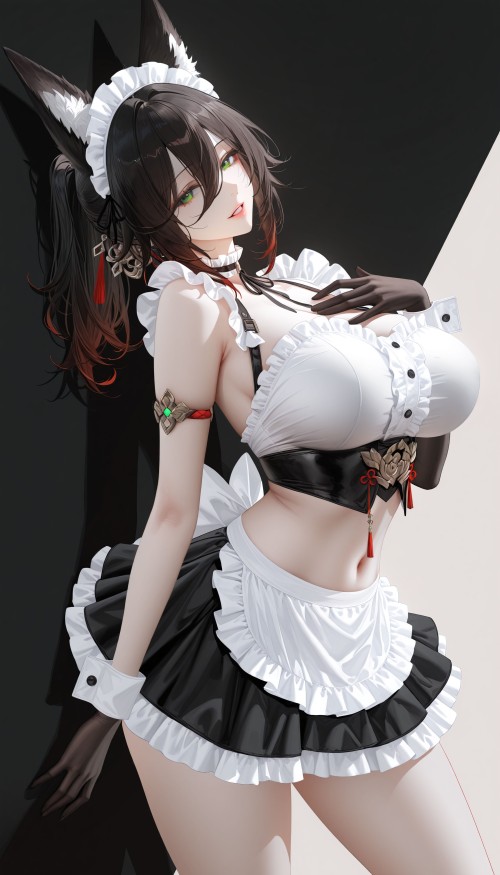 今天是超飒爽的女仆哟！。#崩坏星穹铁道 #停云 #飞霄 #镜流 #女仆装