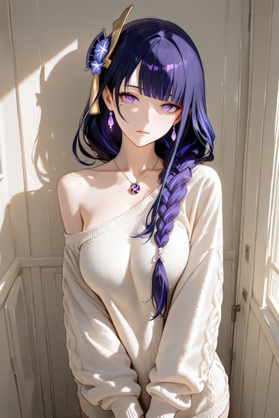 二次元美图你要怎么抵抗我#御姐#原神#雷电将军