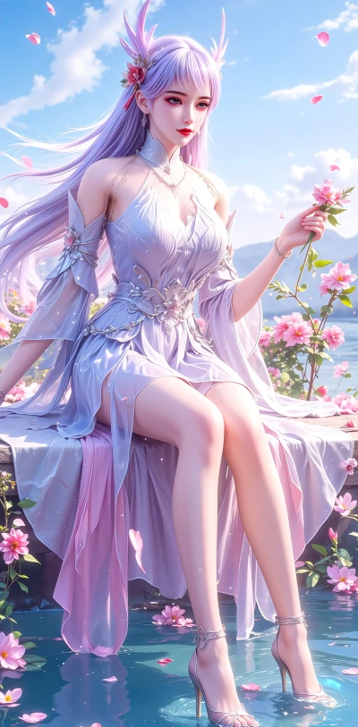 氪金玩家-林紫月#动漫壁纸 #精美壁纸 #国漫女神 #高清壁纸