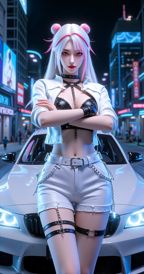 小橙 香车配美女#高清壁纸 #动漫壁纸 #精美壁纸