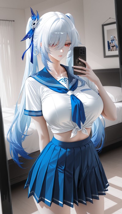 #镜流 #二次元 #崩坏星穹铁道 #御姐 #水手服