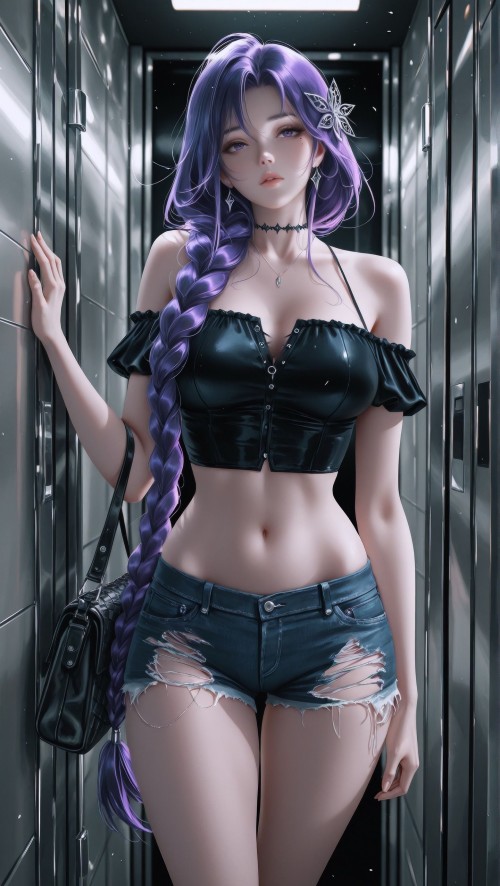 原神-赛璐璐厚涂风格。雷电将军和申鹤#原神#申鹤#雷电将军