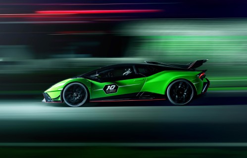 兰博基尼绿色赛车Huracan STO SC 10 Anniversario 