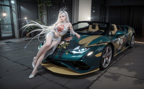 #4k超清壁纸 #二次元少女壁纸 #纯黑色发圈 #国漫女神