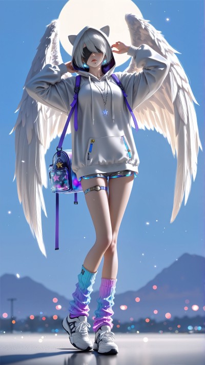 萌天使系列#二次元 #动漫 #天使 #壁纸