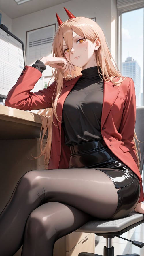 二次元壁纸 #电锯人 #帕瓦#美女壁纸