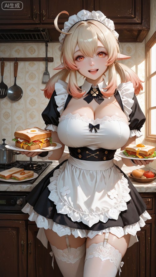 原神女仆装。#二次元 #动漫壁纸 #女仆装 #原神 #动漫少女