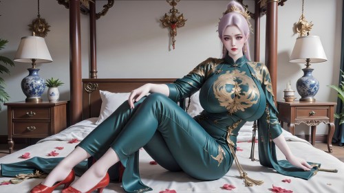 动漫美女壁纸#国漫#电脑壁纸#ai