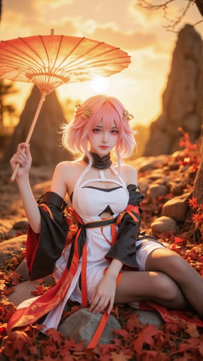 来与长离一起看夕阳吧~。#长离 #鸣潮 #cosplay