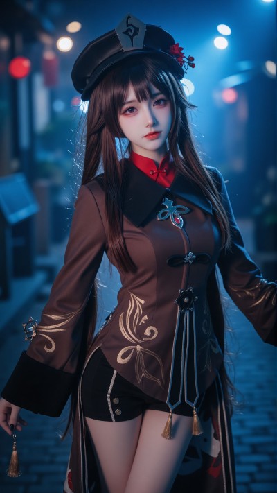 哟~找本堂主有何贵干呀？胡桃又出来啦。#胡桃 #原神 #一种很新的cosplay