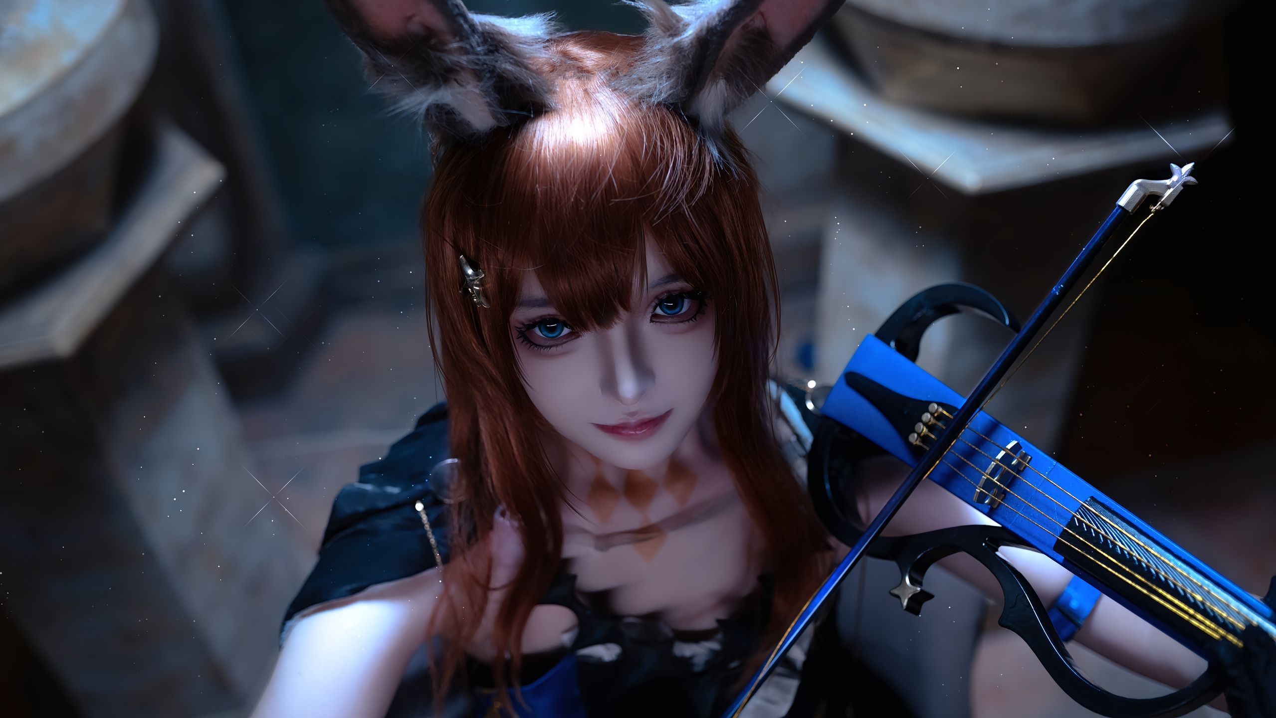 dy@不蛾子 阿米娅 音律阿米娅 明日方舟 cos 阿米娅cos 摄影@嘉神川诺艾尔是小天使ovO（📸摄影版）  第1张