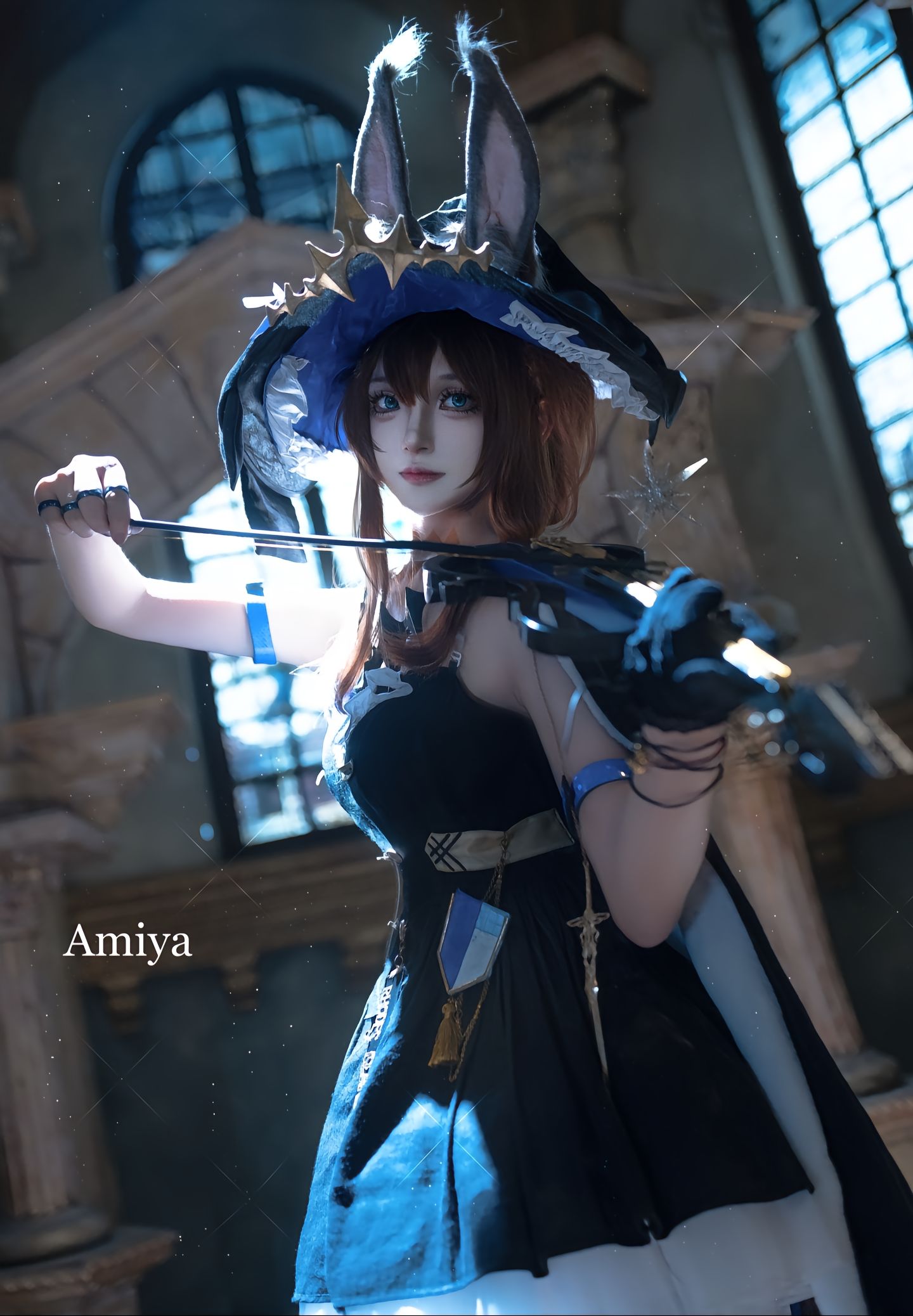 dy@不蛾子 阿米娅 音律阿米娅 明日方舟 cos 阿米娅cos 摄影@嘉神川诺艾尔是小天使ovO（📸摄影版）  第4张