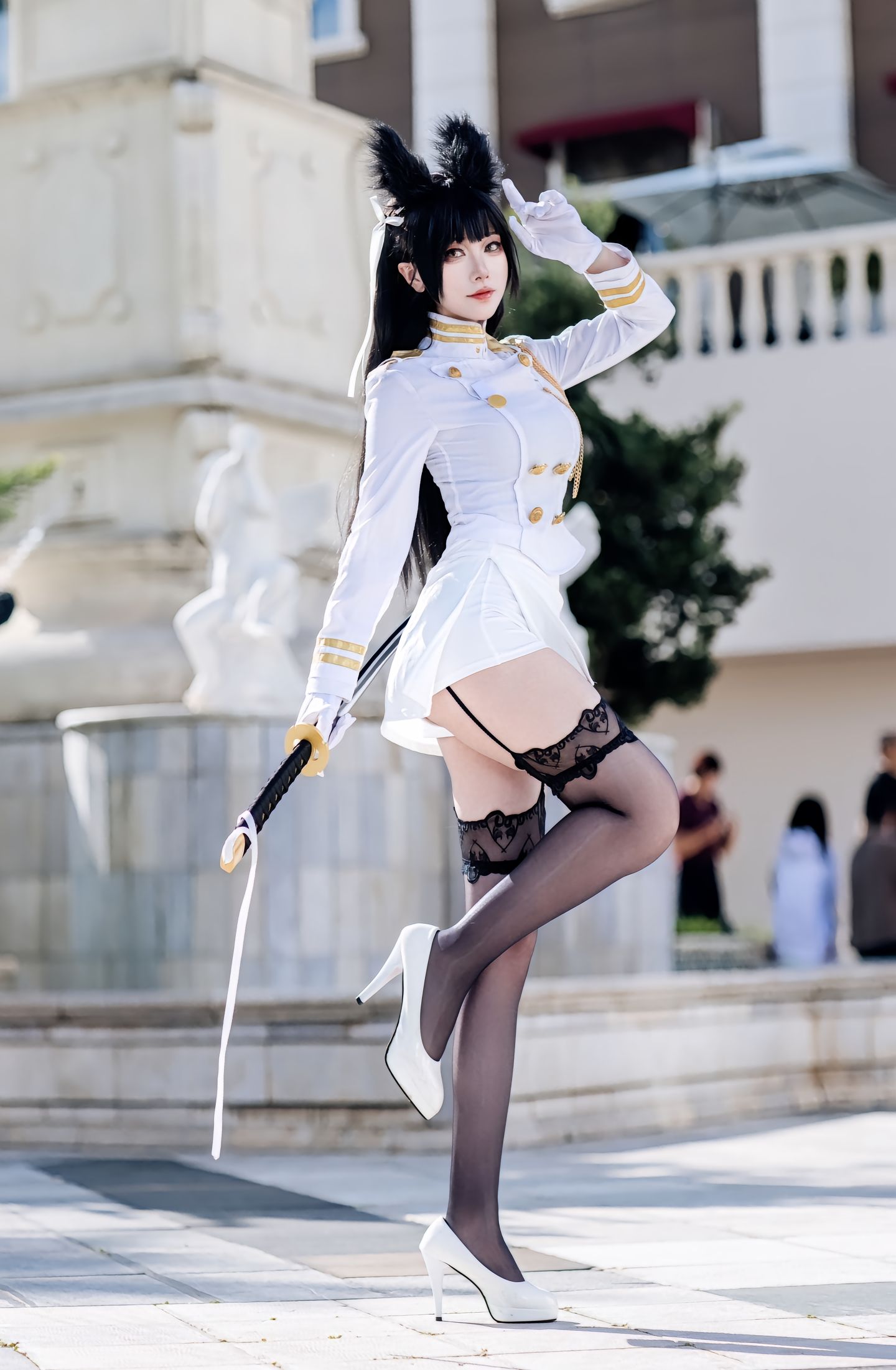 dy@绛南学姐ovo 一种很新的cosplay 二次元 cos 爱宕 碧蓝航线  第2张