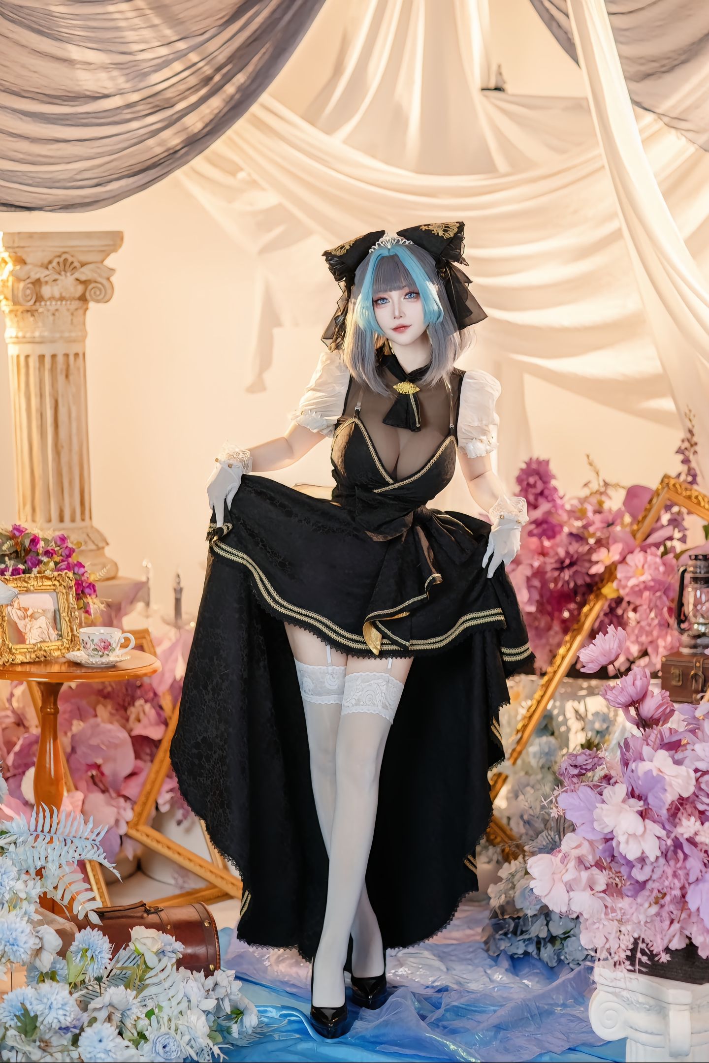 dy@绛南学姐ovo 柴郡猫猫音乐会 碧蓝航线 二次元 一种很新的cosplay cos 柴郡猫cos  第2张
