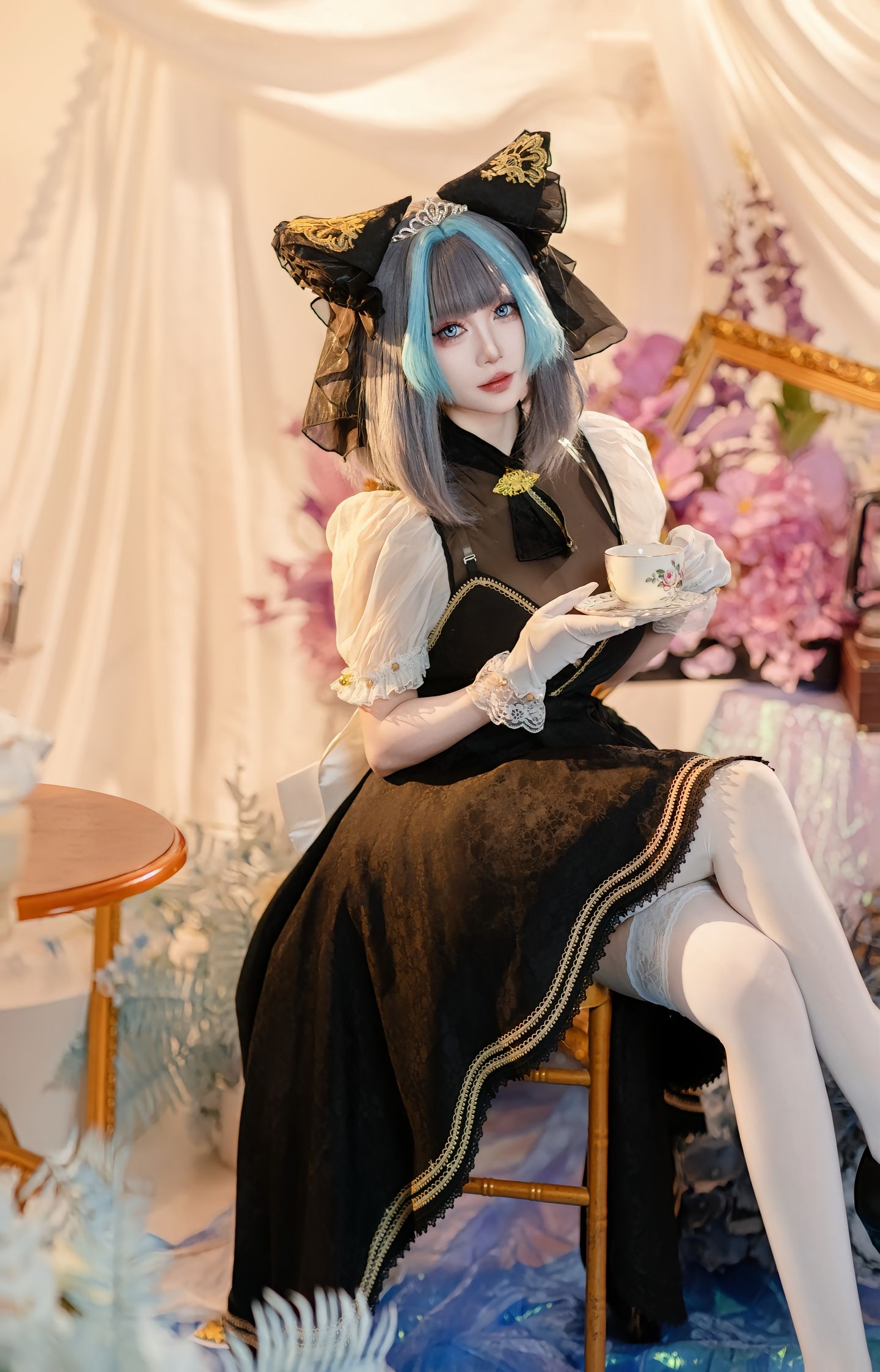 dy@绛南学姐ovo 柴郡猫猫音乐会 碧蓝航线 二次元 一种很新的cosplay cos 柴郡猫cos  第4张