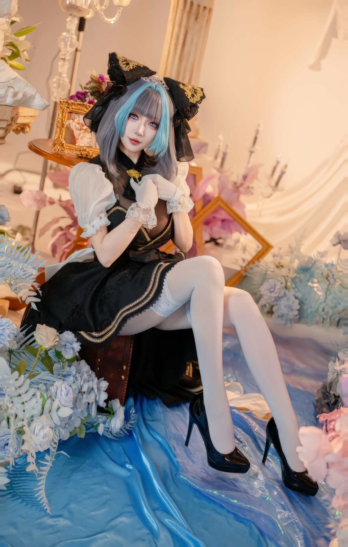 dy@绛南学姐ovo 柴郡猫猫音乐会 碧蓝航线 二次元 一种很新的cosplay cos 柴郡猫cos  第7张