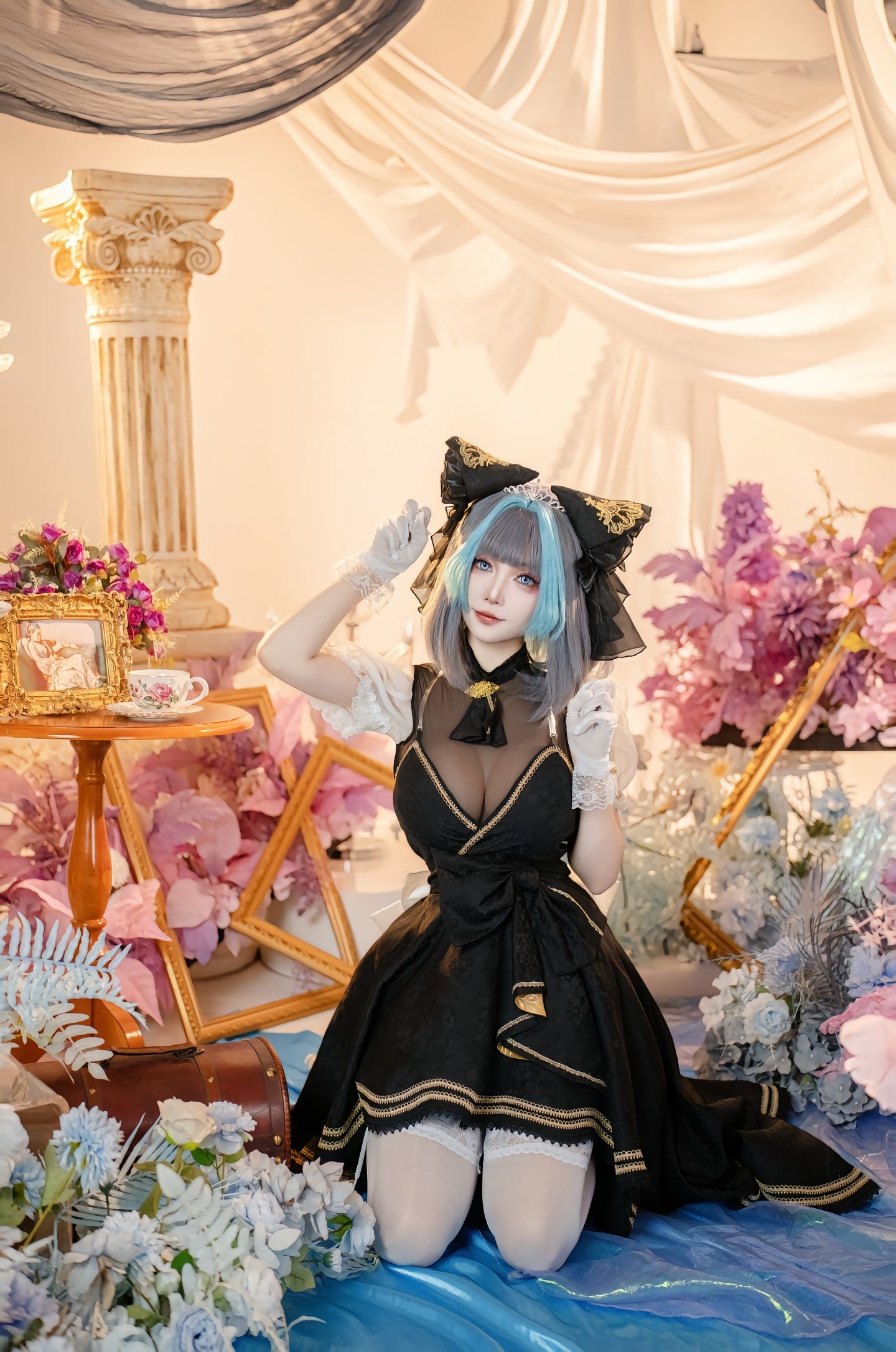 dy@绛南学姐ovo 柴郡猫猫音乐会 碧蓝航线 二次元 一种很新的cosplay cos 柴郡猫cos  第8张