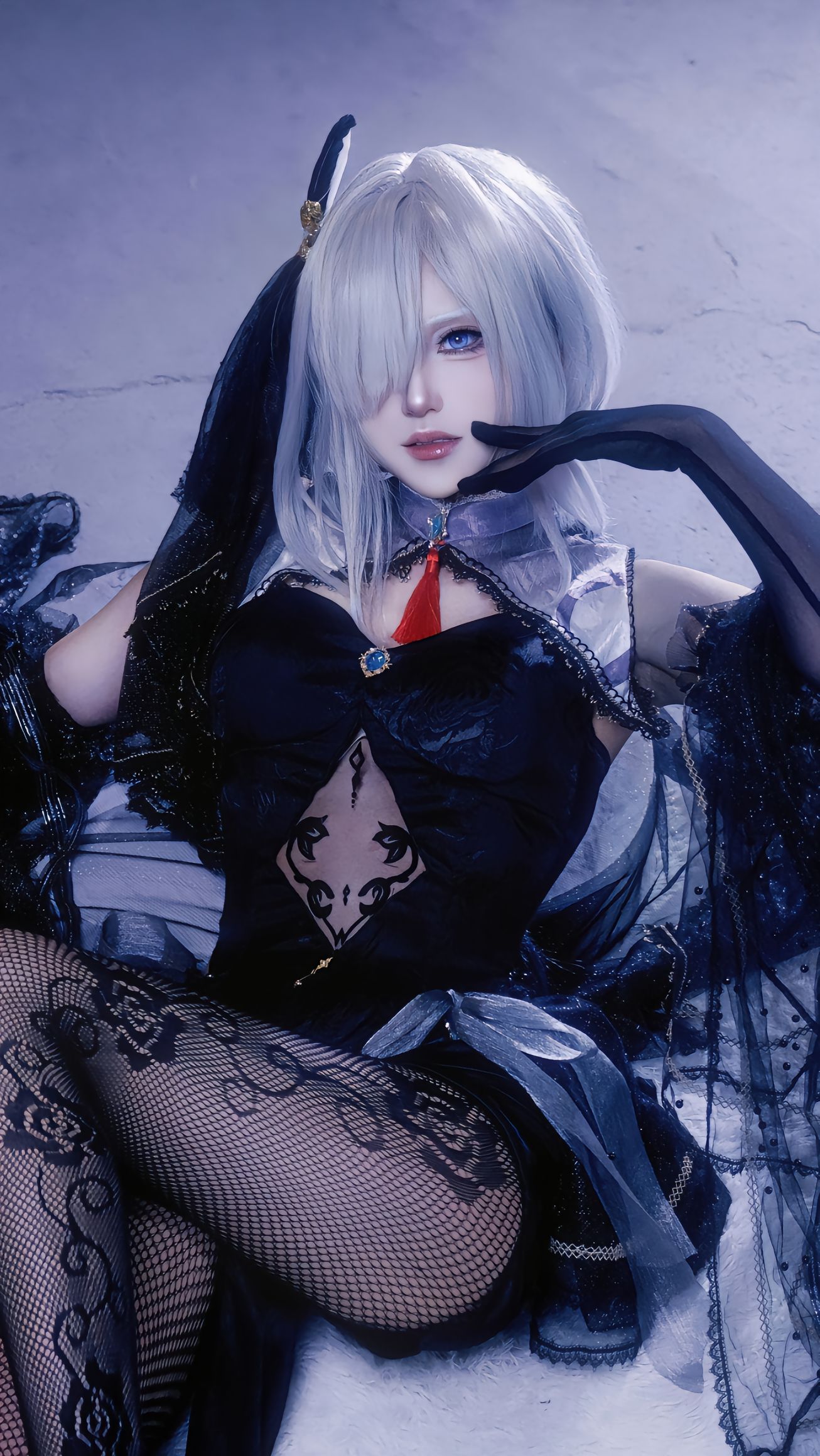dy@月喑yīn 申鹤 cos 原神cos 原神 二次元  第1张