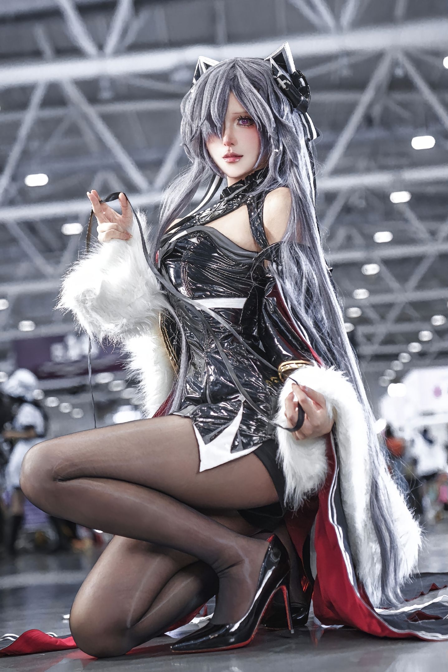 dy@月喑yīn 你来了 我的使魔兼主人 cos 碧蓝航线 御姐 漫展 场照  第4张