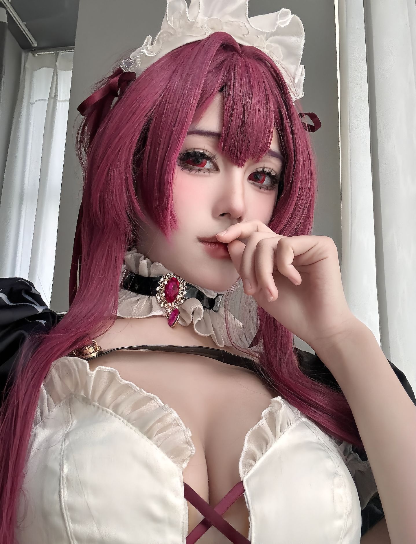 dy@螺序粉,粉色发、cosplay  第2张