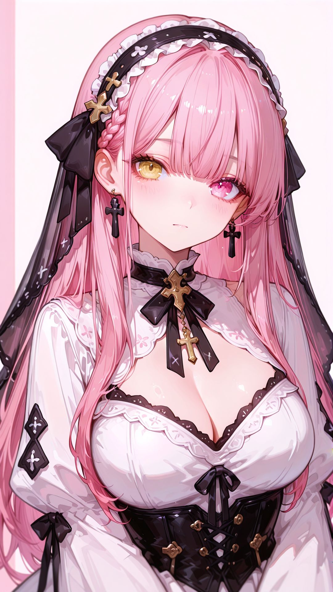 #ai绘画 #壁纸 #异瞳 #动漫少女  第1张