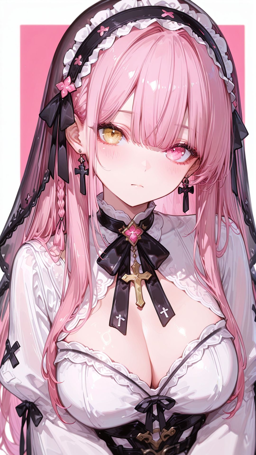 #ai绘画 #壁纸 #异瞳 #动漫少女  第3张