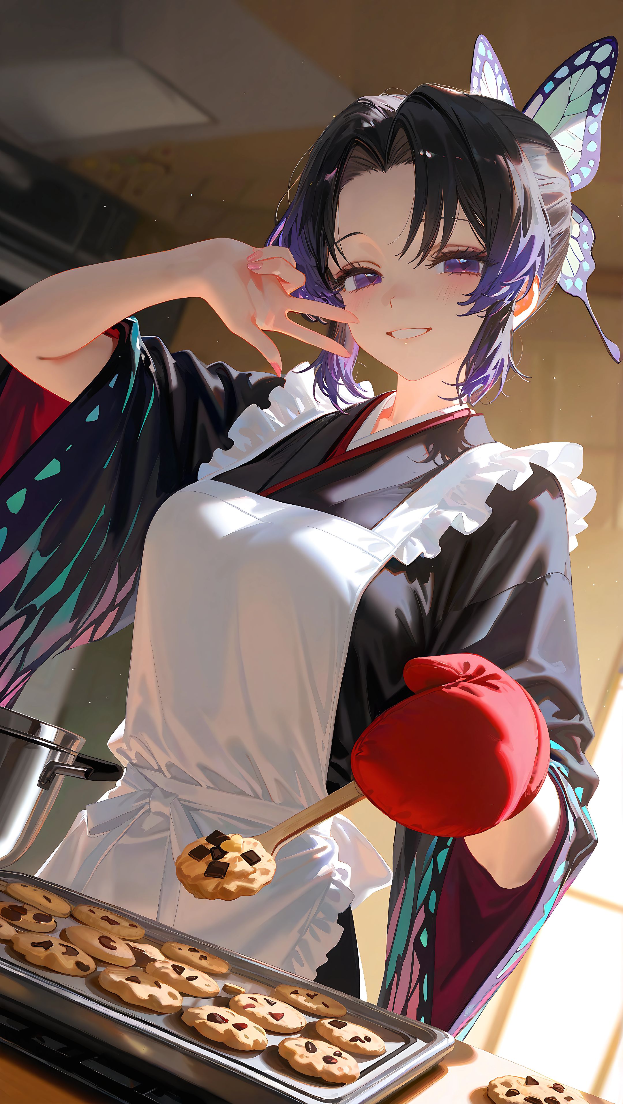 这曲奇…应该没毒吧#二创 #白虎 #蝴蝶忍 #鬼灭之刃  第1张