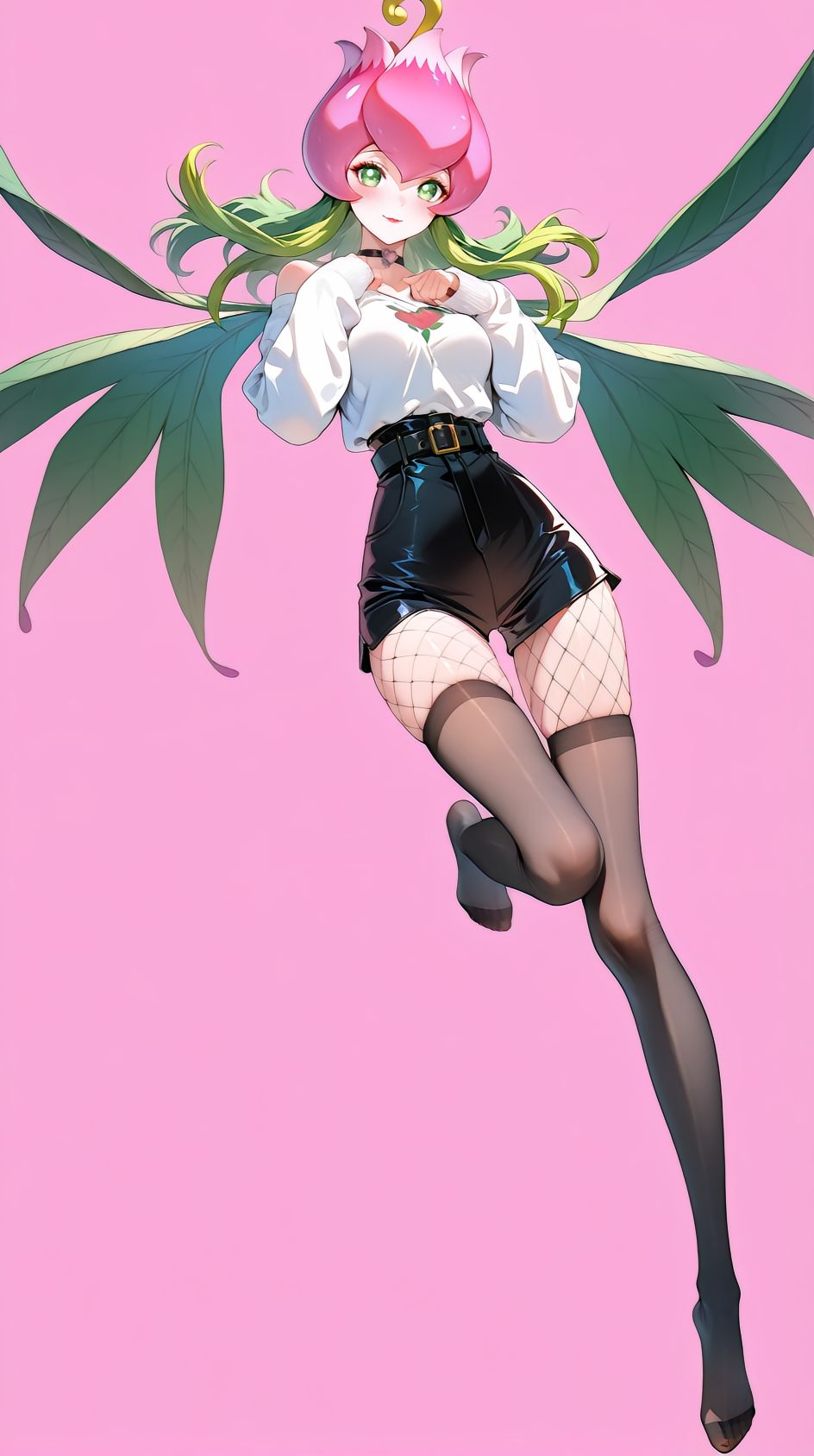 dy@大fu猫 数码宝贝御姐系列 天女兽 花仙兽 妖女兽 风神兽 同人 二创 二次元 大长腿  第2张