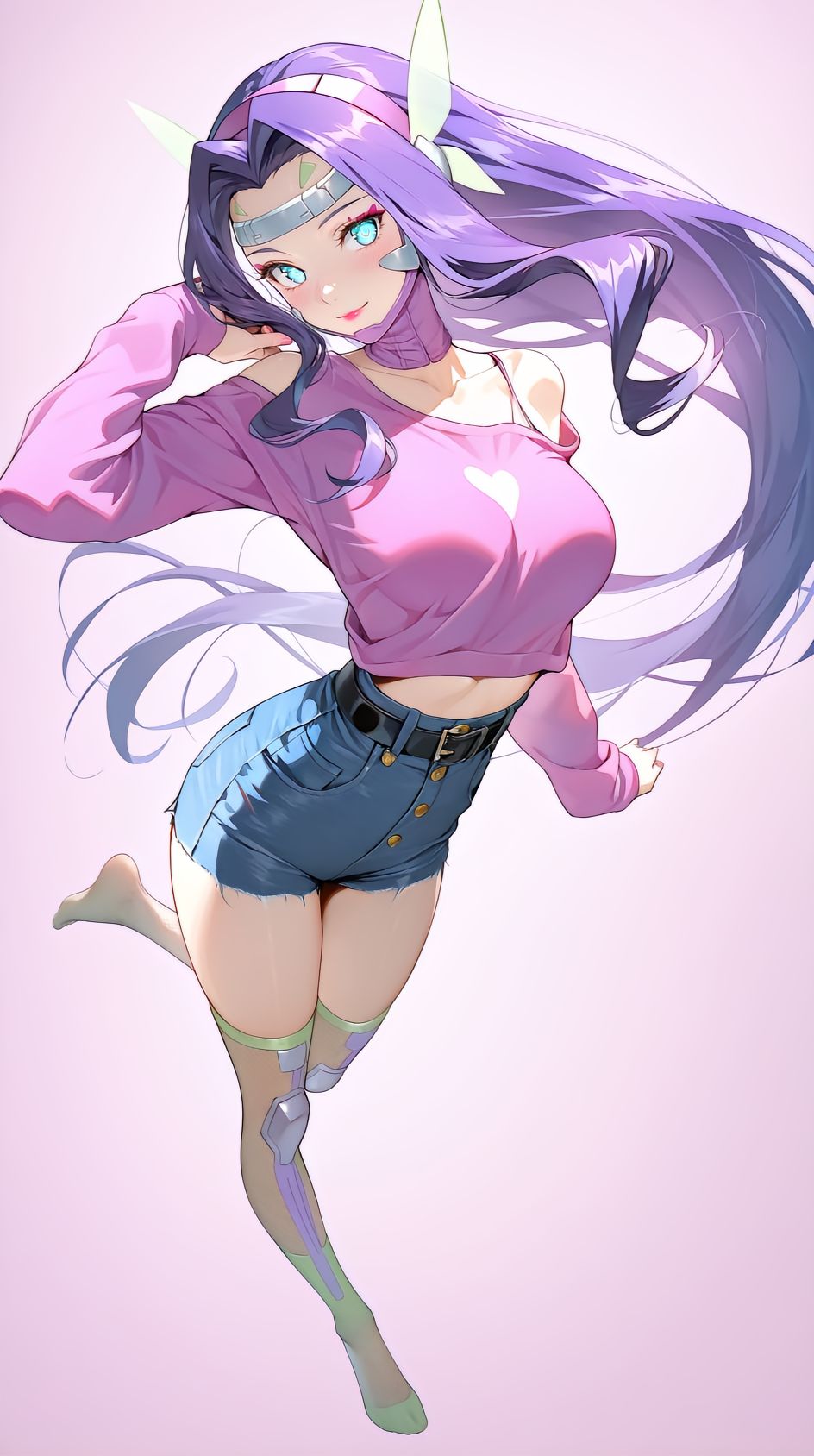 dy@大fu猫 数码宝贝御姐系列 天女兽 花仙兽 妖女兽 风神兽 同人 二创 二次元 大长腿  第5张
