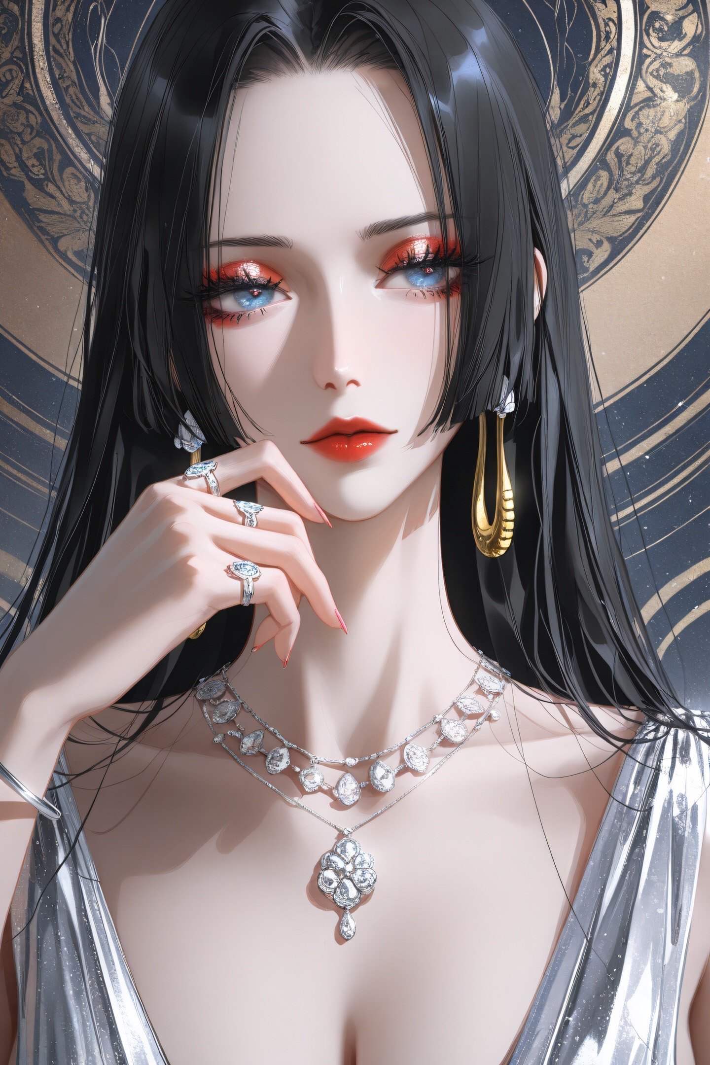 女王。#ai二次元 #动漫美图 #插画 #美图分享 #二次元图片  第5张