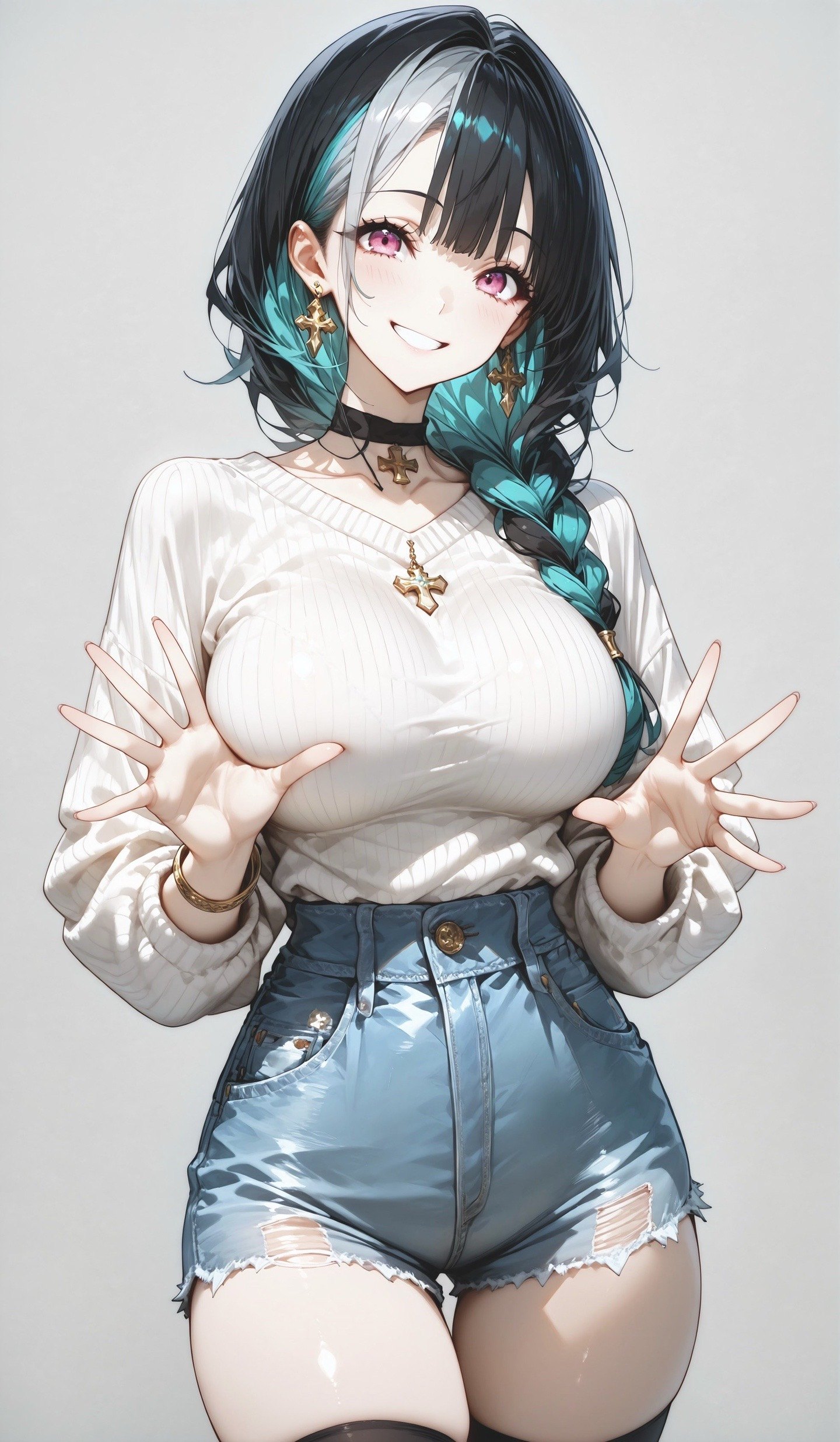 挑染发#二次元#极品身材  第2张