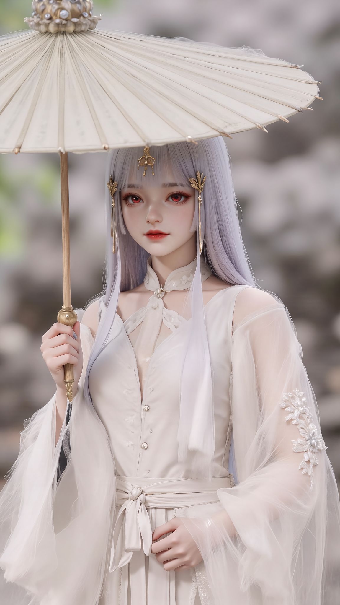 国漫女神太阴玉兔#太阴玉兔 #完美世界 #国漫壁纸  第3张