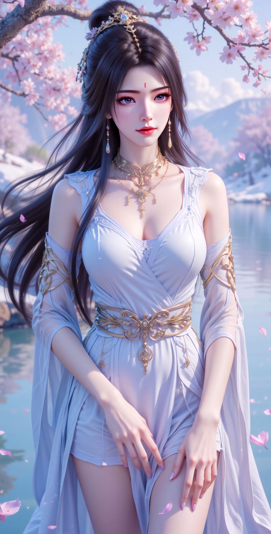 凡人修仙传-紫灵美如画#国漫女神 #高清壁纸 #国漫美女  第1张