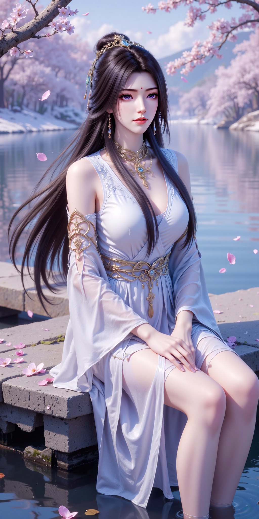 凡人修仙传-紫灵美如画#国漫女神 #高清壁纸 #国漫美女  第4张
