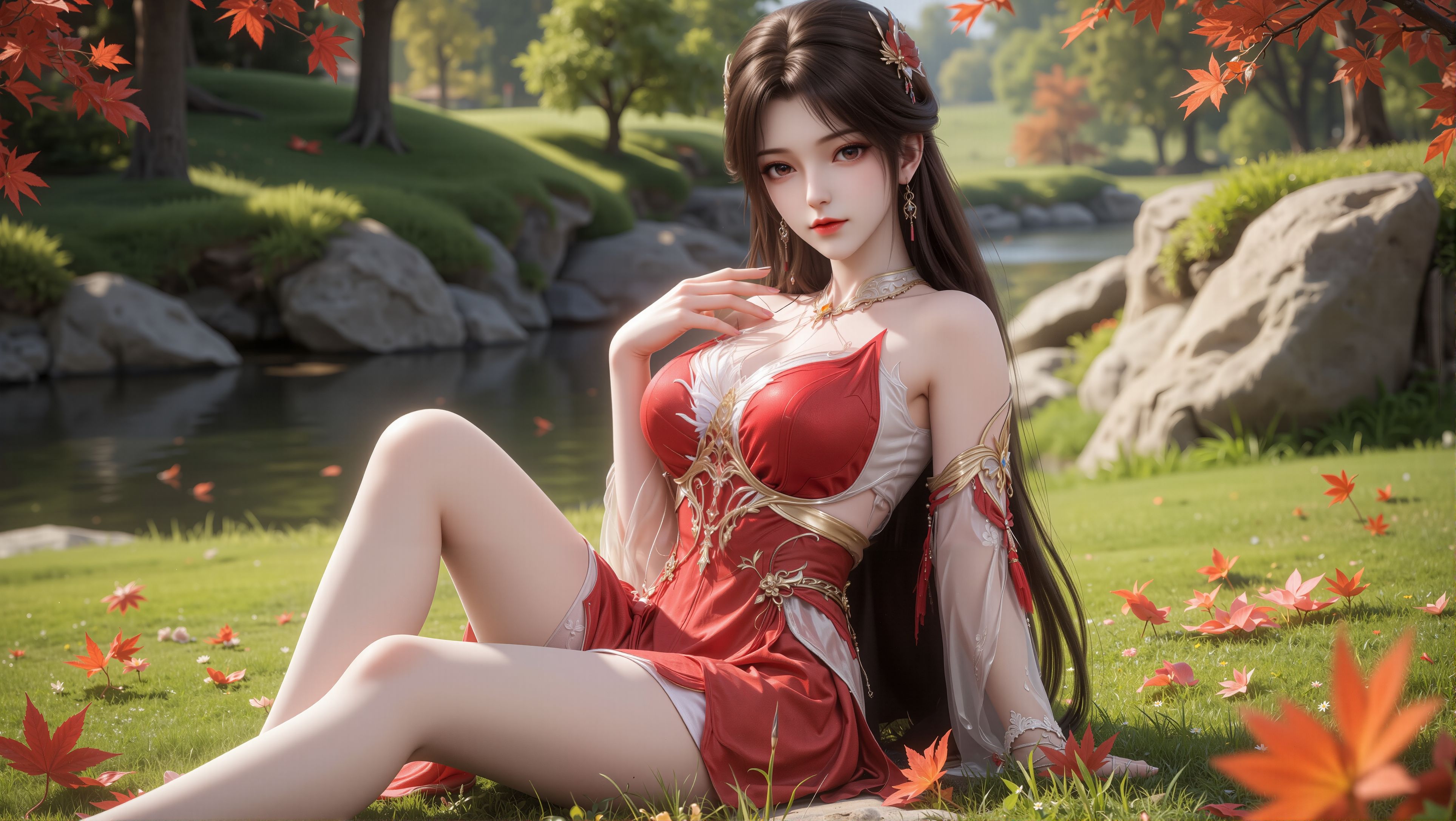 6P图集】国漫第一御姐归来！火灵儿×赤焰华服。#国漫 #国漫女神 #壁纸 #完美世界 #火灵儿  第5张